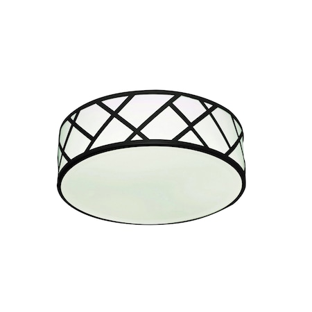 Afx Haven 21" LED Flushmount - 42W 120-277V - Black HVNF21LAJUDBK